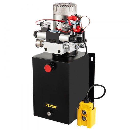 010436165359 - 12V Double-Acting Hydraulic Pump with 12-Quart Metal Reservoir