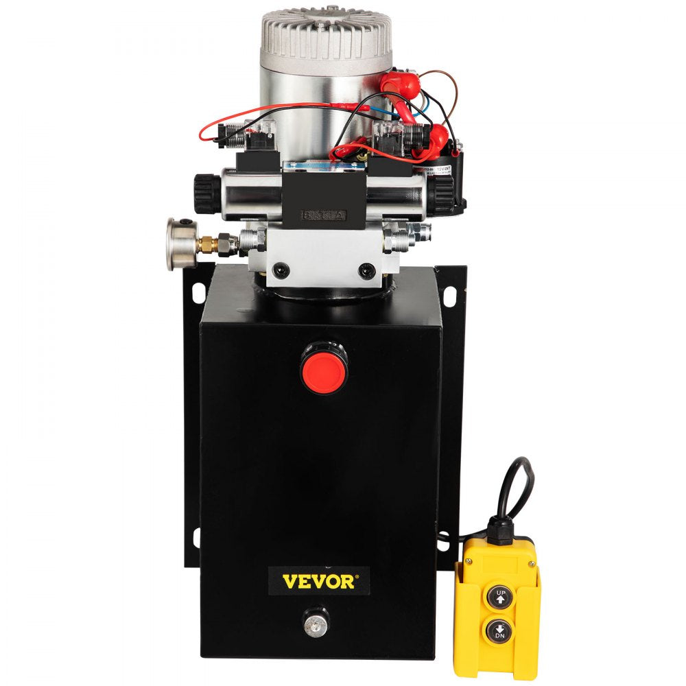 010436165359 - 12V Double-Acting Hydraulic Pump with 12-Quart Metal Reservoir