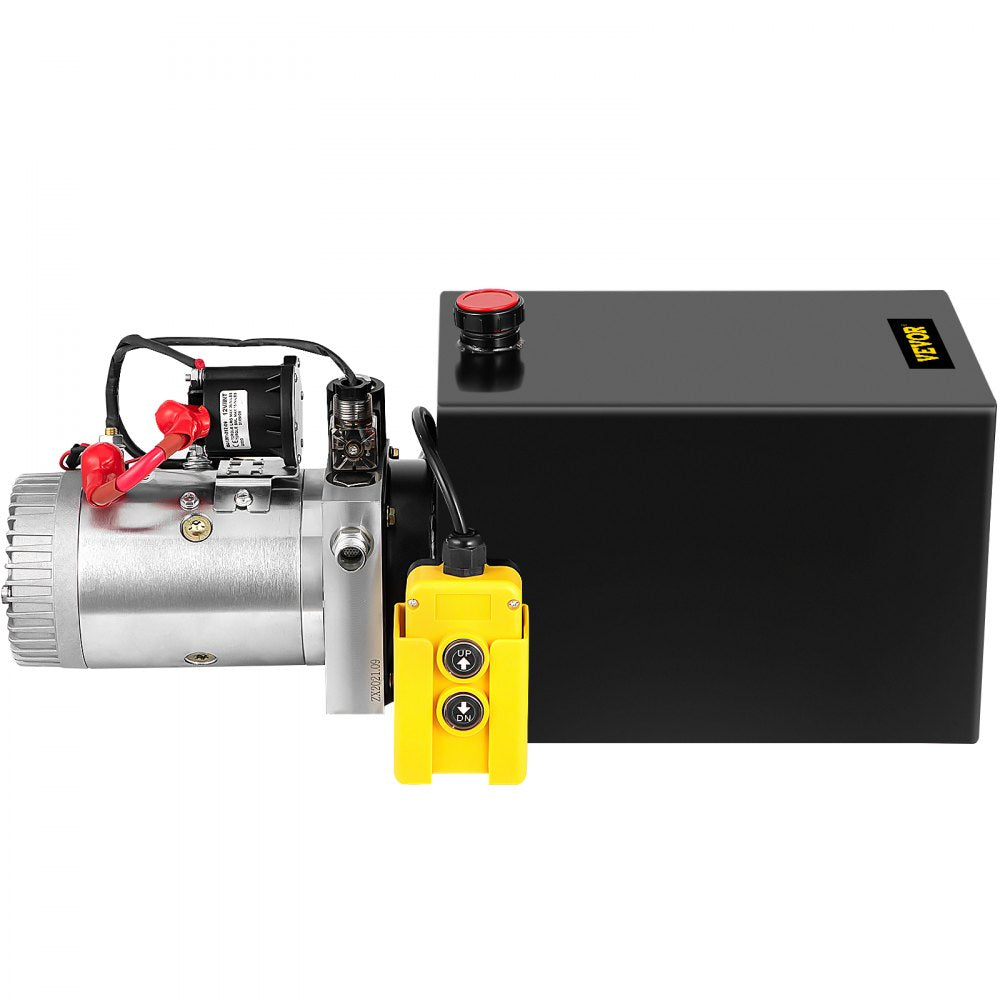 010314996039 - 12V Hydraulic Pump with 13-Quart Steel Reservoir for Dump Trailers