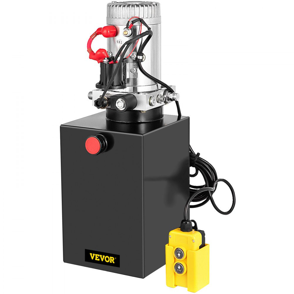 010314996039 - 12V Hydraulic Pump with 13-Quart Steel Reservoir for Dump Trailers