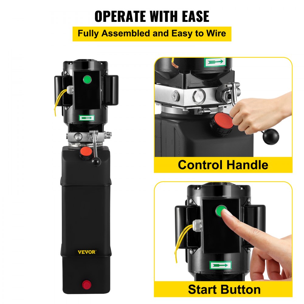 010197120359 - 14L Hydraulic Power Unit 2950 PSI for 2 & 4 Post Lifts