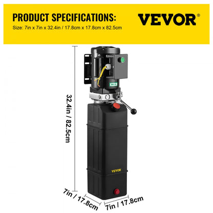 010197120359 - 14L Hydraulic Power Unit 2950 PSI for 2 & 4 Post Lifts