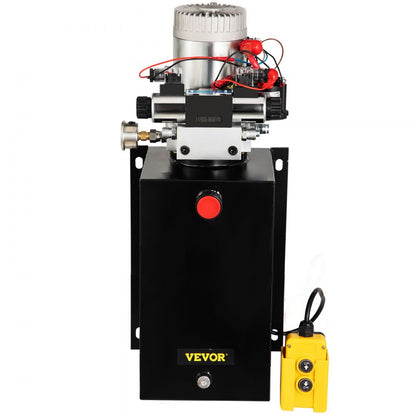 15QDAMHPWG - 15 Quart Hydraulic Pump with 12V Motor & Pressure Gauge