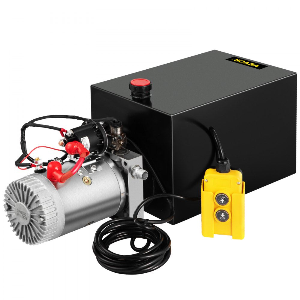 010429535100 - 12V Hydraulic Power Unit with 15-Quart Reservoir & Remote Control
