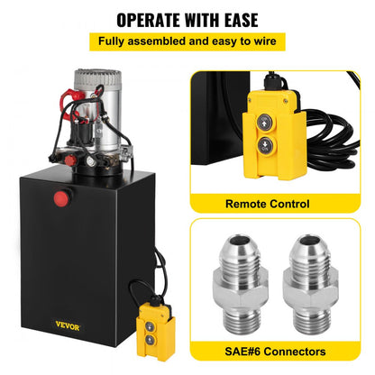 010650389011 - 20-Quart Hydraulic Power Unit, Double Acting 12V DC Motor