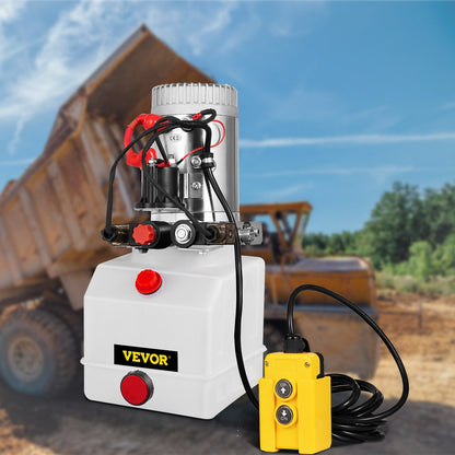 010860233857 - 3-Quart Double Acting Hydraulic Pump with 12V Remote Control