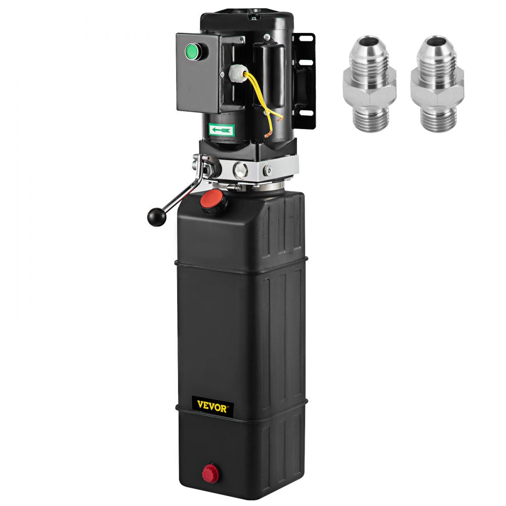 010981832825 - VEVOR 4 Gallon Hydraulic Pump, 2850 RPM, Single Acting