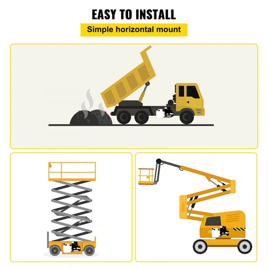 010892368957 - 4.5 Quart Double Acting Hydraulic Pump with 12V Motor