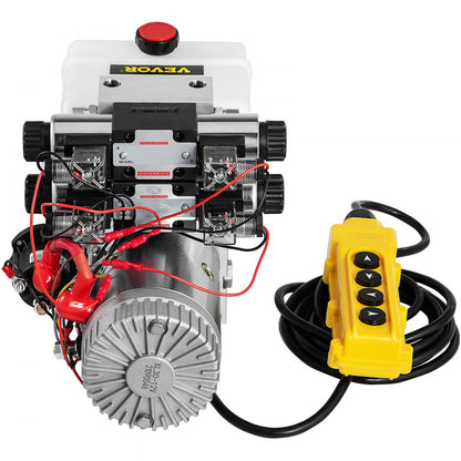 010892368957 - 4.5 Quart Double Acting Hydraulic Pump with 12V Motor