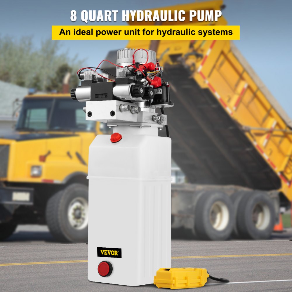 010437691562 - 8L 12V Hydraulic Power Pack for Dump Trailers & Lifting Platforms