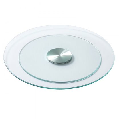 SKU002 - 20" Heat-Resistant Glass Lazy Susan Turntable for Dining