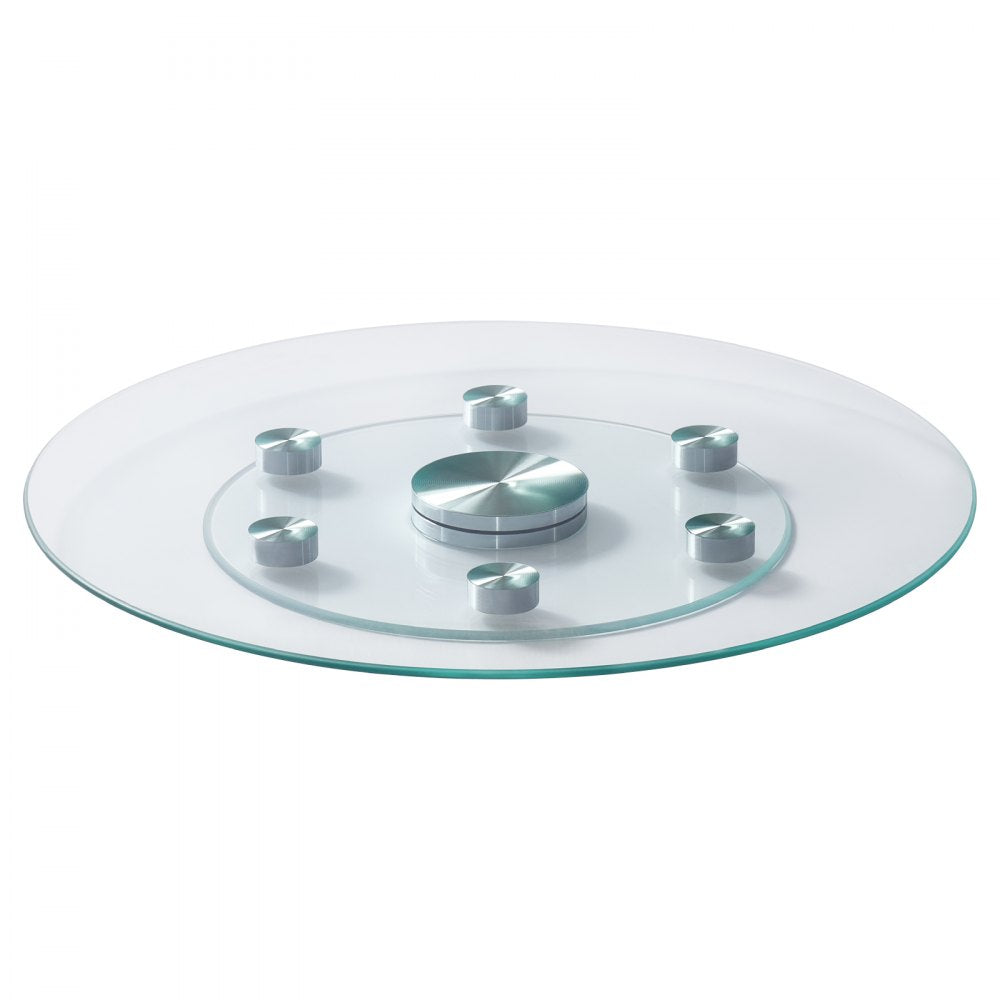 SKU003 - 24" Tempered Glass Turntable with 6 Wheels for Smooth Rotation