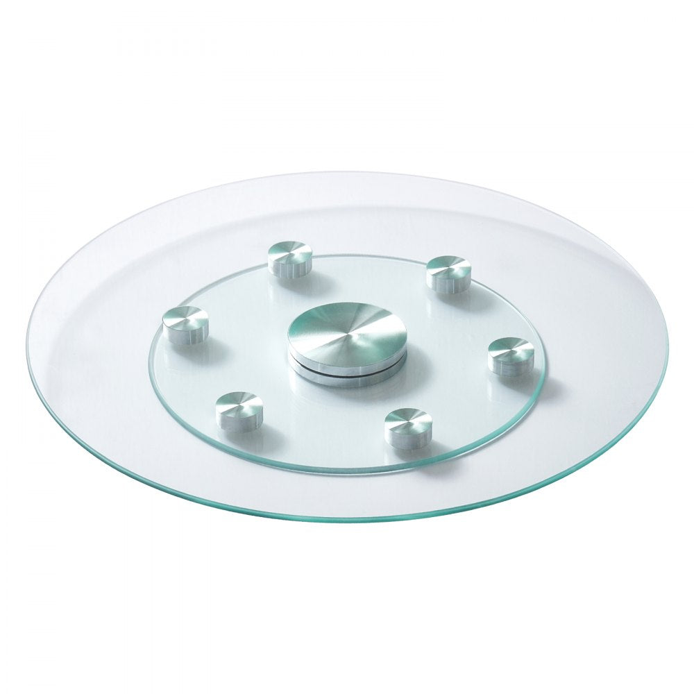 SKU003 - 24" Tempered Glass Turntable with 6 Wheels for Smooth Rotation