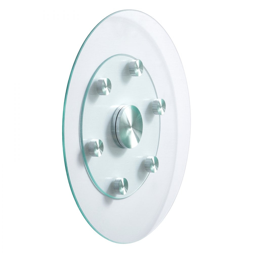 SKU003 - 24" Tempered Glass Turntable with 6 Wheels for Smooth Rotation