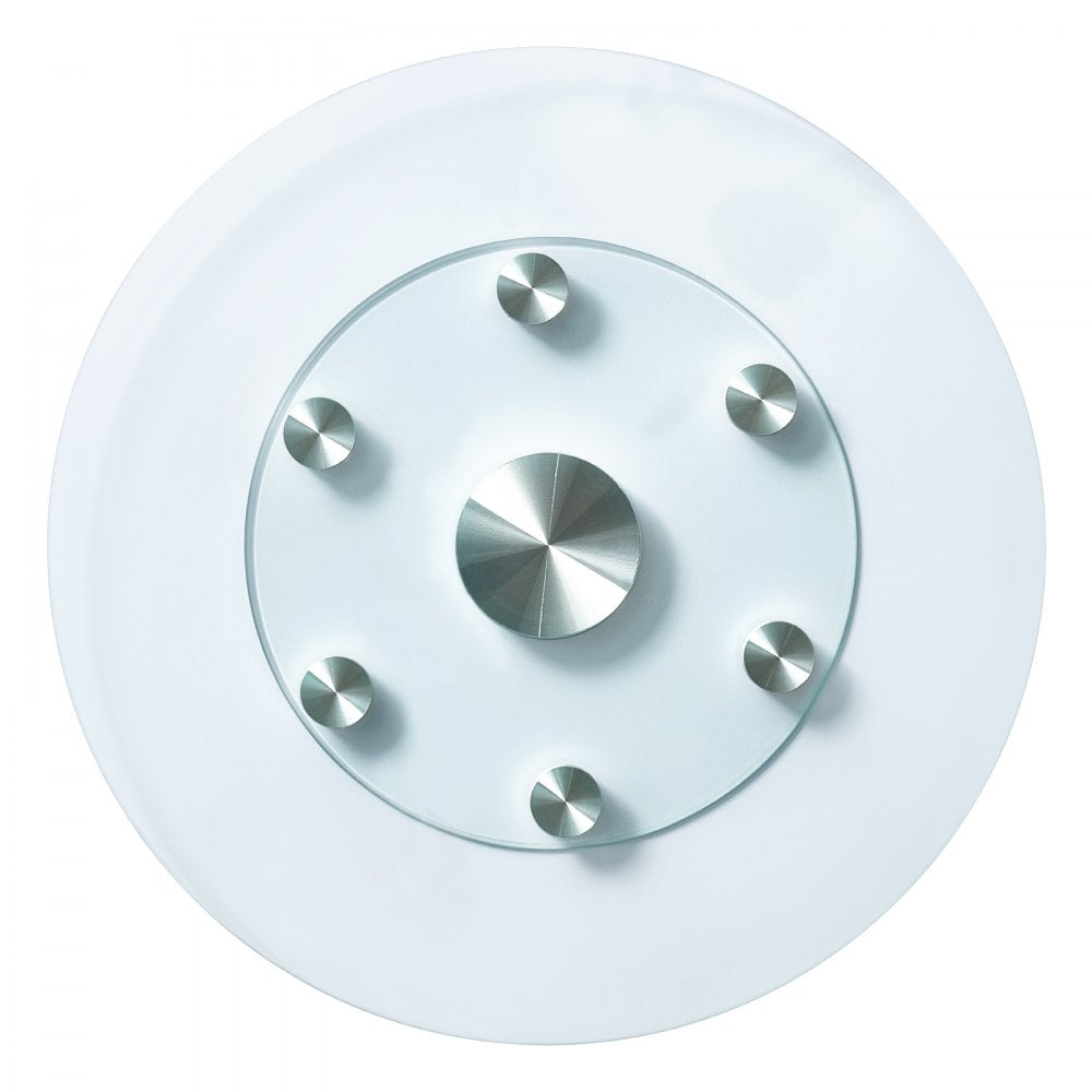 SKU003 - 24" Tempered Glass Turntable with 6 Wheels for Smooth Rotation