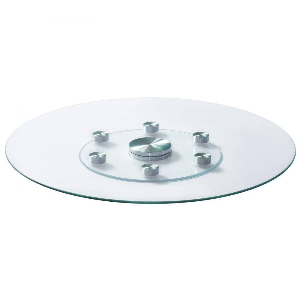 SKU004 - 360° Tempered Glass Lazy Susan Turntable with Aluminum Base