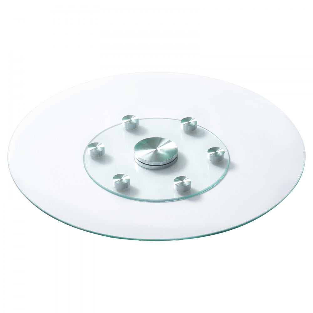 SKU004 - 360° Tempered Glass Lazy Susan Turntable with Aluminum Base