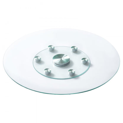 SKU004 - 360° Tempered Glass Lazy Susan Turntable with Aluminum Base
