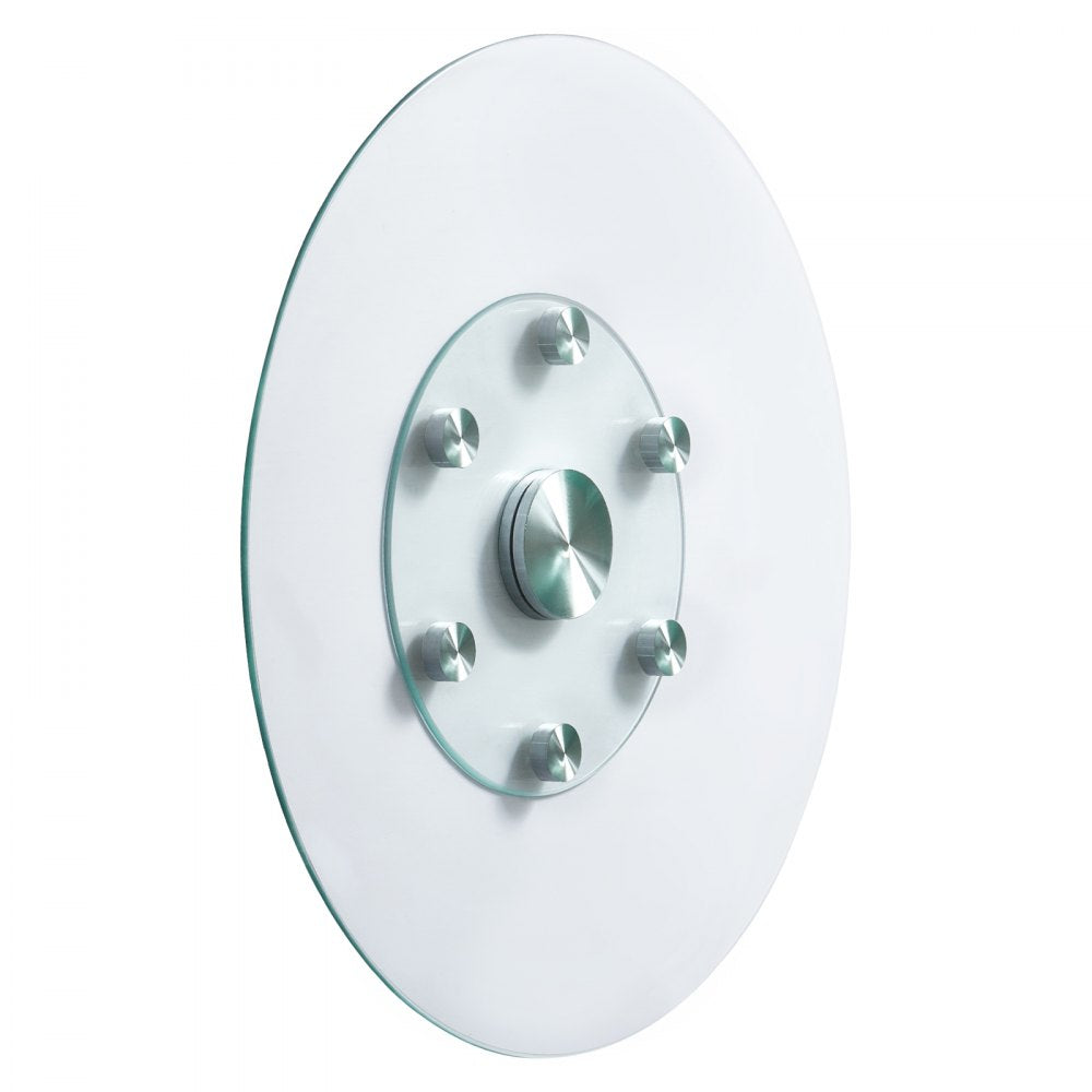 SKU004 - 360° Tempered Glass Lazy Susan Turntable with Aluminum Base