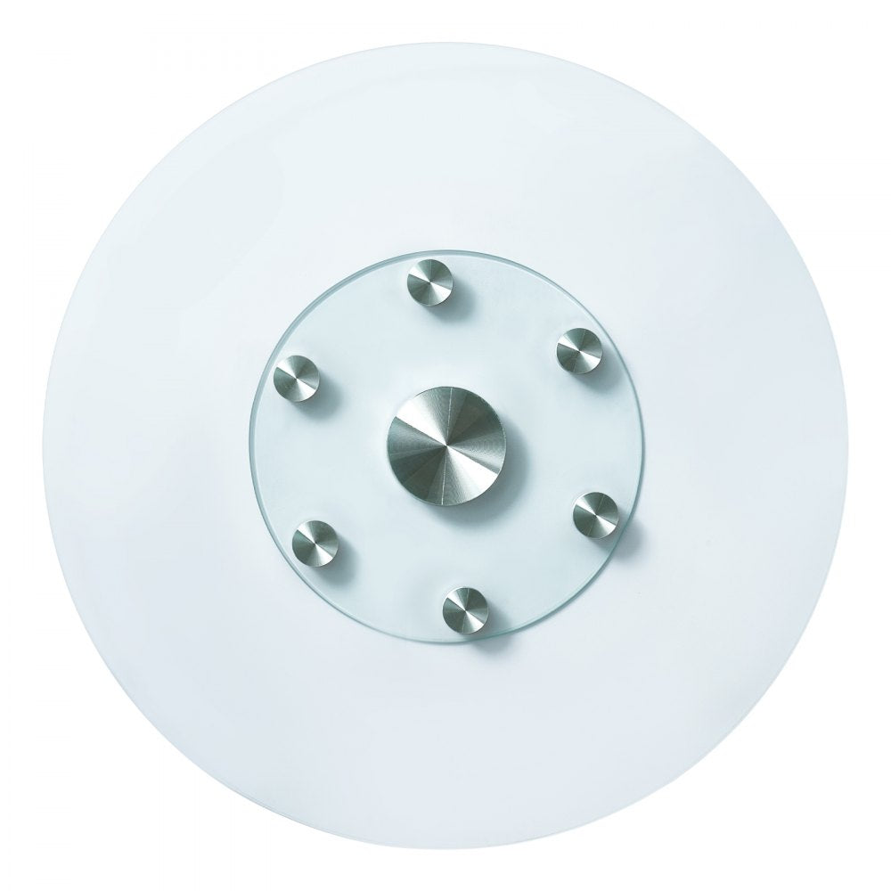 SKU004 - 360° Tempered Glass Lazy Susan Turntable with Aluminum Base