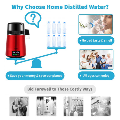 YMK40208 - 1.1 Gal Compact Water Distiller with Digital Control