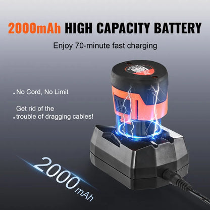 CDC504-12A - 12V Electric Drain Auger for Pipe Clearing, 25ft Length