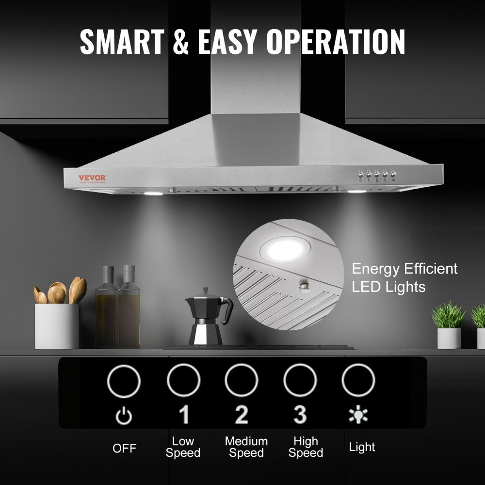 TD1775Y-AC-I1 - 30" Stainless Steel Ductless Range Hood with 3-Speed Fan