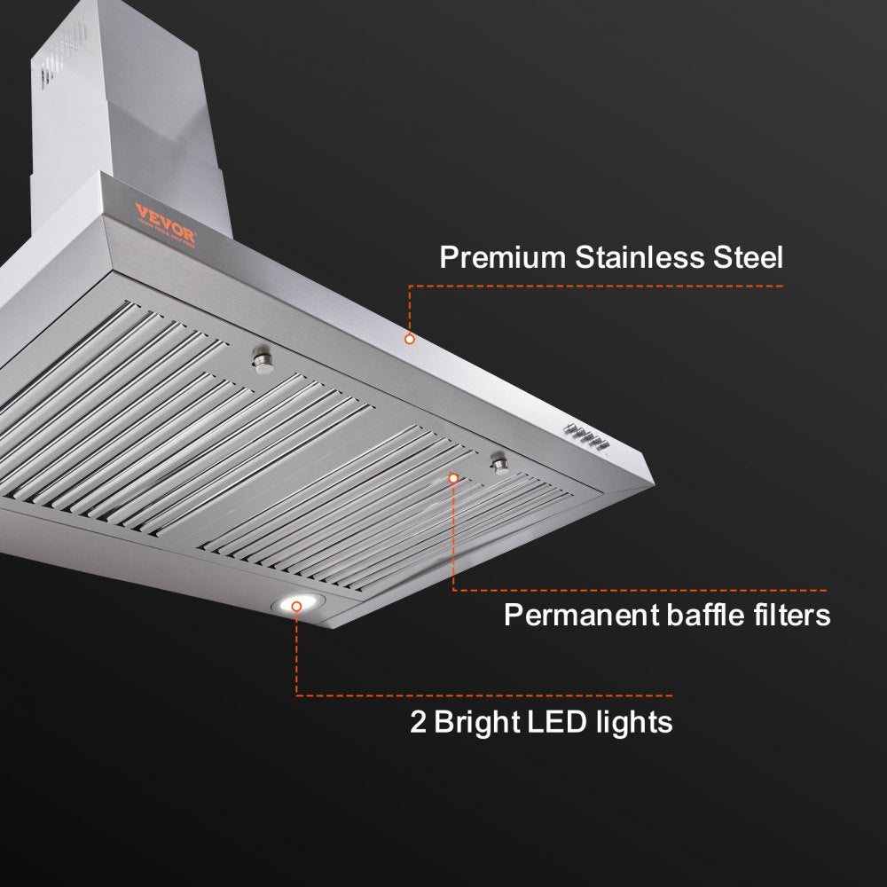 TD1775Y-AC-I1 - 30" Stainless Steel Ductless Range Hood with 3-Speed Fan