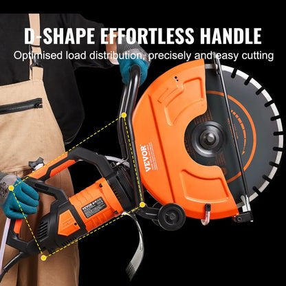 DC425 - 16-Inch Electric Concrete Saw with 3200W Motor and Adjustable Depth