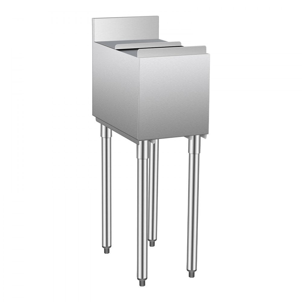 CIBT1912 - 28L Stainless Steel Ice Bin with Sliding Lid & Bottle Holders