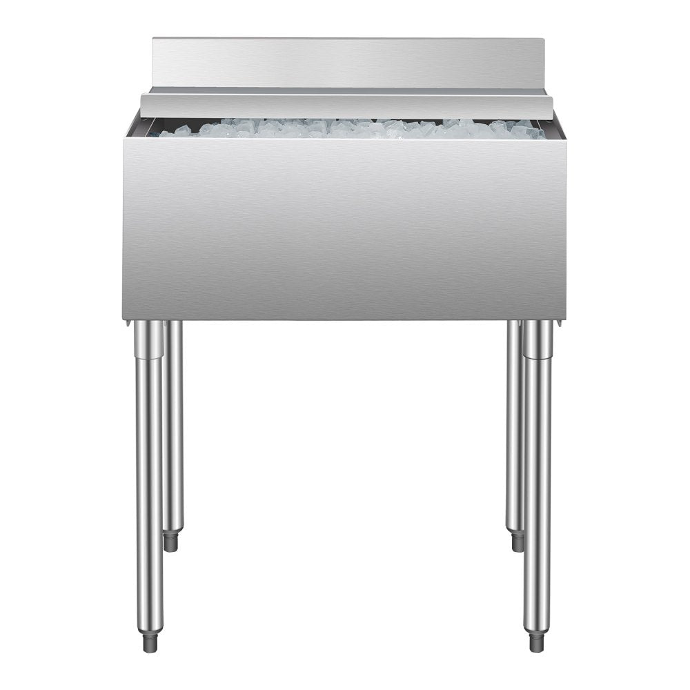 CIBT1930 - 78.4L Underbar Stainless Steel Ice Bin with Sliding Lid