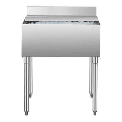 CIBT1930 - 78.4L Underbar Stainless Steel Ice Bin with Sliding Lid