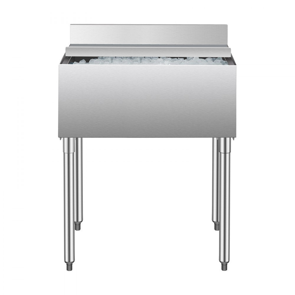 CIBT1930 - 78.4L Underbar Stainless Steel Ice Bin with Sliding Lid