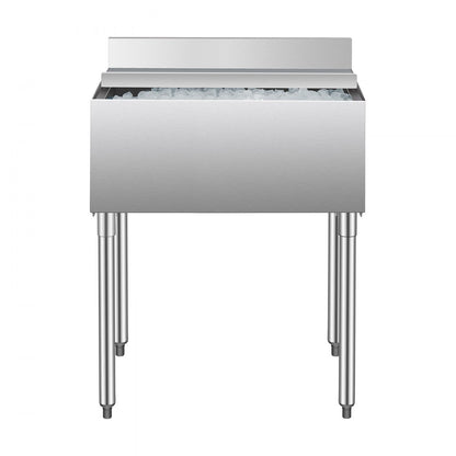 CIBT1930 - 78.4L Underbar Stainless Steel Ice Bin with Sliding Lid