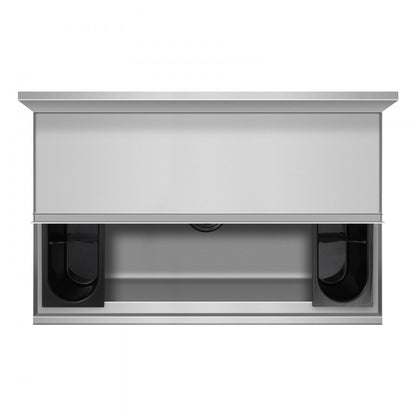 CIBT1936 - 95.3L Stainless Steel Ice Bin with Lid and Bottle Holders