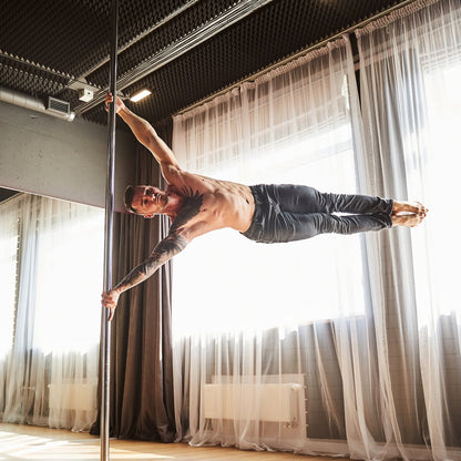 HM-590S - Adjustable 45mm Stainless Steel Dancing Pole for Home or Studio