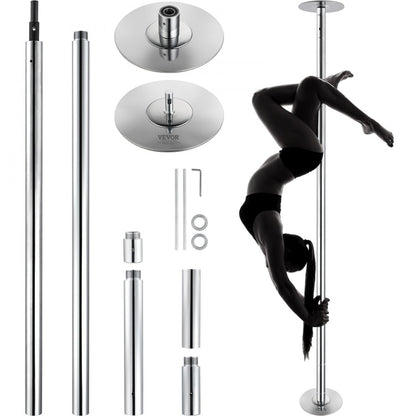 HM-590S - Adjustable 45mm Stainless Steel Dancing Pole for Home or Studio