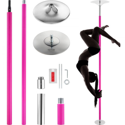 HM-594 - Adjustable 40mm Pink Dance Pole for Fitness & Flexibility