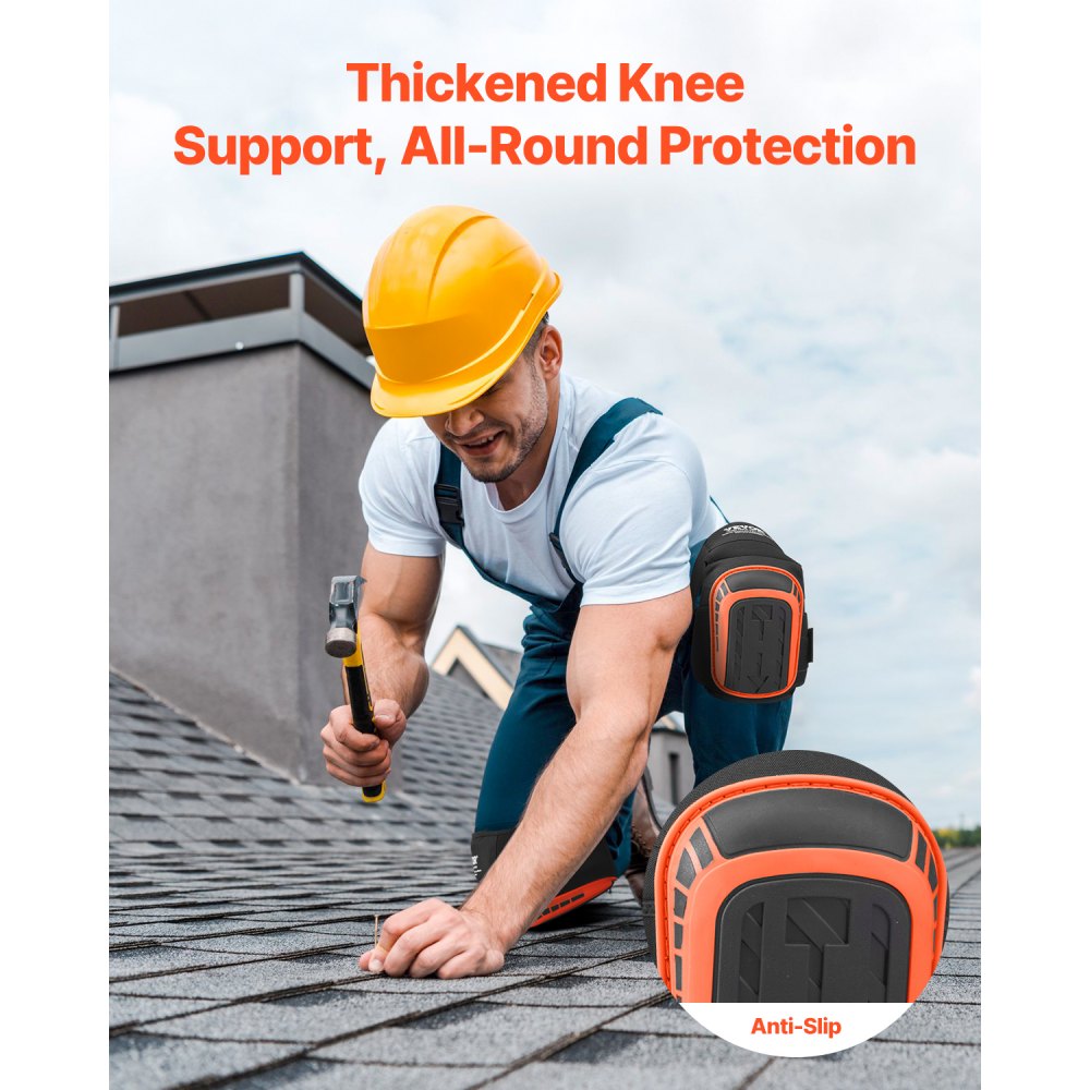 VN-0200806 - Heavy-Duty Knee Pads with Gel Cushioning for Comfort and Support