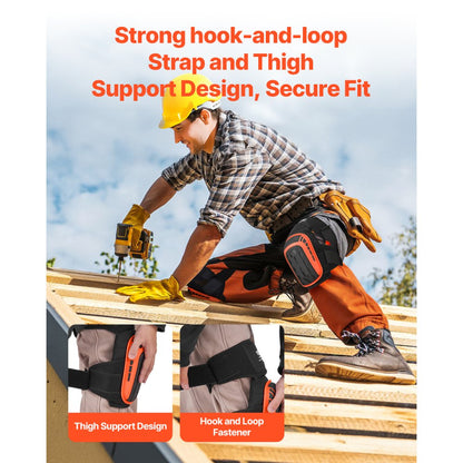 VN-0200806 - Heavy-Duty Knee Pads with Gel Cushioning for Comfort and Support