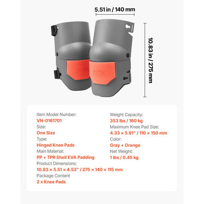 VN-0200806 - Lightweight Knee Pads with EVA Foam for Comfort and Support