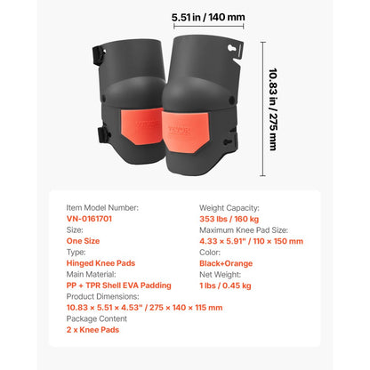 VN-0161701 - Extra Thick EVA Knee Pads for Construction & Cleaning