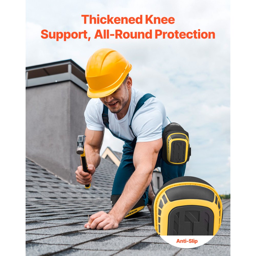 VN-0161701 - Heavy Duty Knee Pads with EVA Foam & Silicone Gel Cushioning