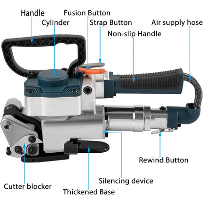 010480384075 - Pneumatic Strapping Tool with High Force and Lightweight Design