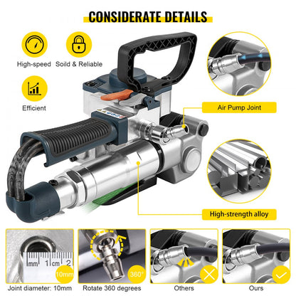 B25 - Lightweight Pneumatic Strapping Tool for 0.75-0.98 inch Belts