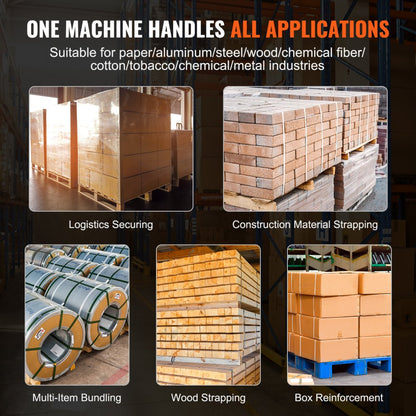 DS-19 - VEVOR Electric Strapping Tool for 0.4-0.75” Width PP/PET Straps