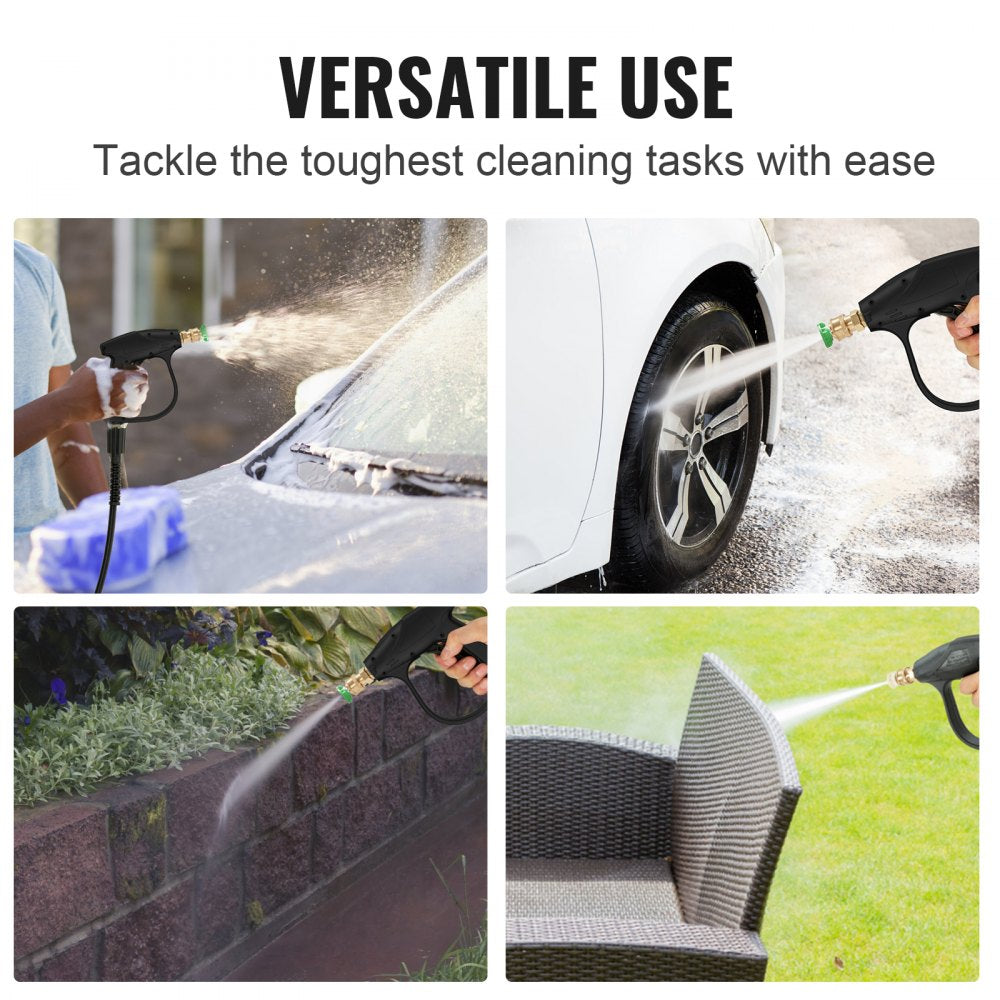 TSG-3000 - High-Precision Stainless Steel Pressure Washer Gun with 5 Quick-Connect Nozzles