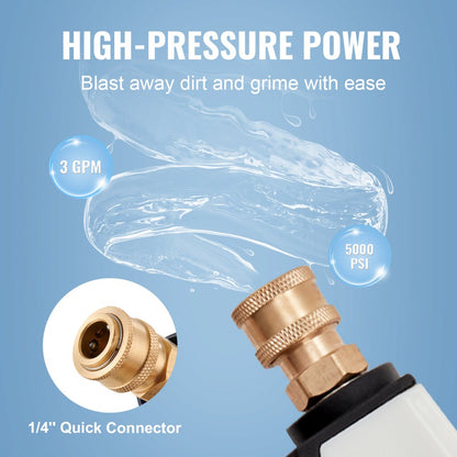 TSG-5000 - 5000 PSI Ergonomic Pressure Washer Gun with Foam Attachment