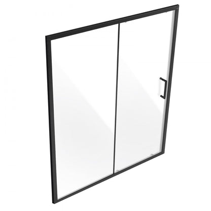 CNH-EC-S721A MB - 57.7-59" Semi-Frameless Shower Door with Tempered Glass