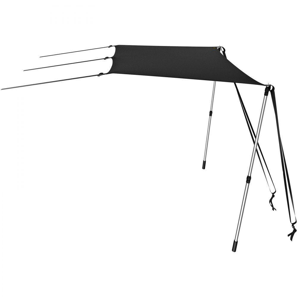 ZYTJ4X5 - Durable T-Top Boat Shade Kit, Adjustable 43" to 79"